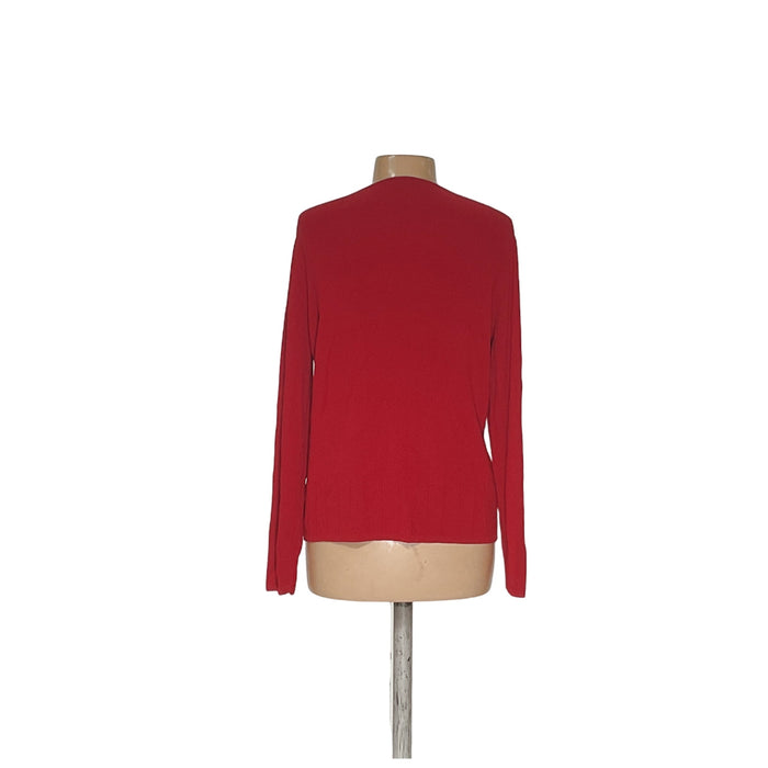 Ann Taylor Red Cardigan Sweater - Size L