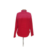 Vineyard Vines Women's Red Henley Sweater