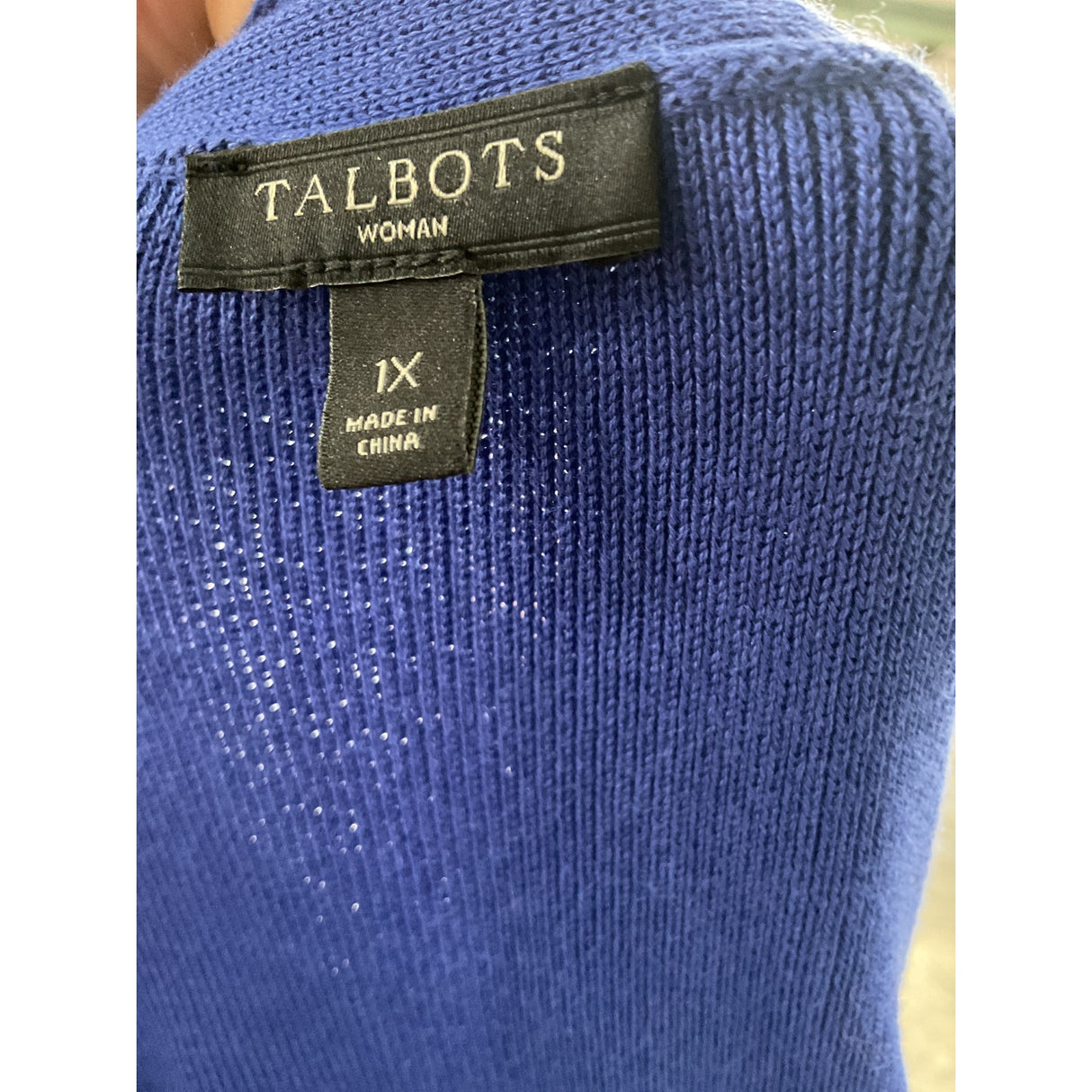 Talbots Blue Cardigan (1X)