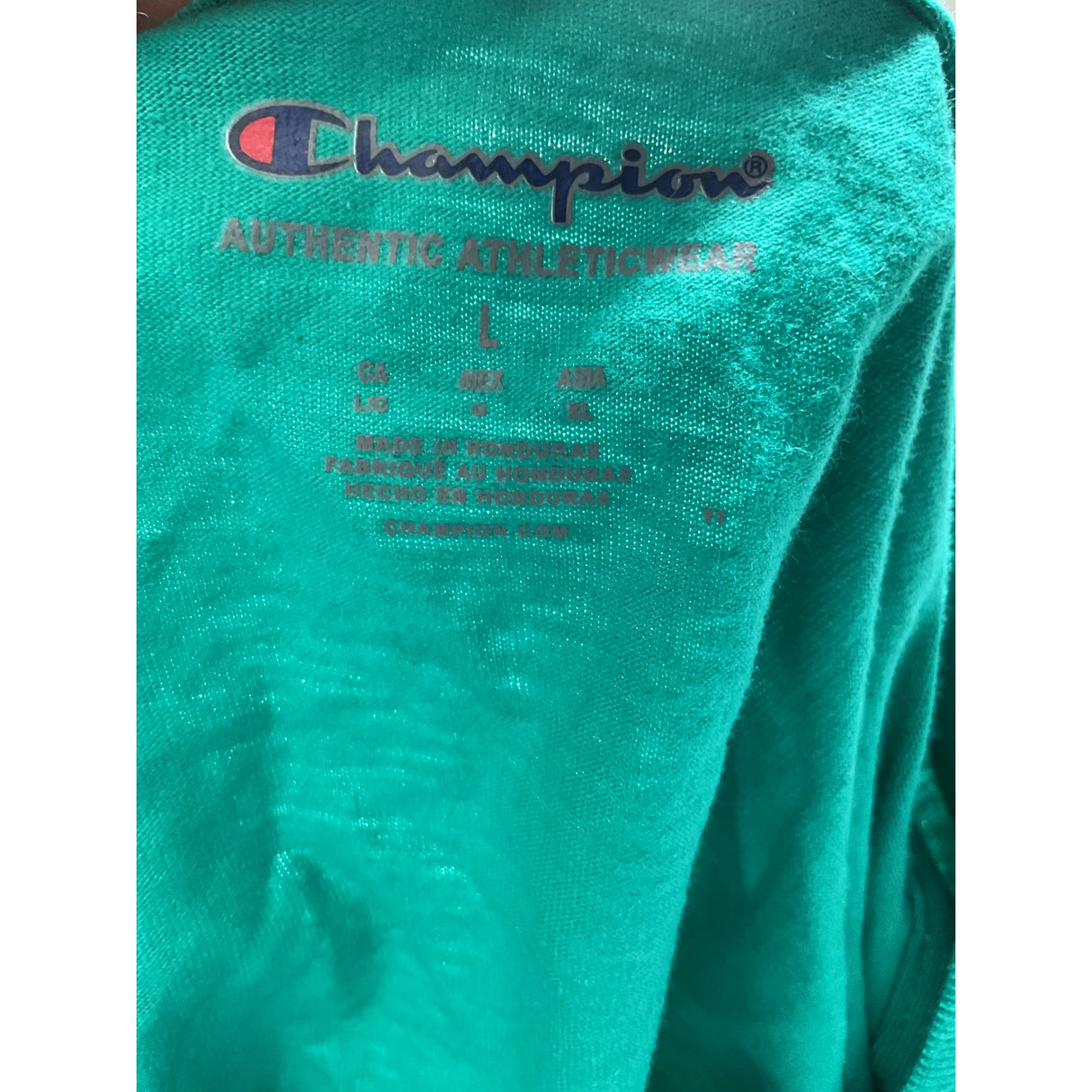 Champion Green Men's T-Shirt - Size L