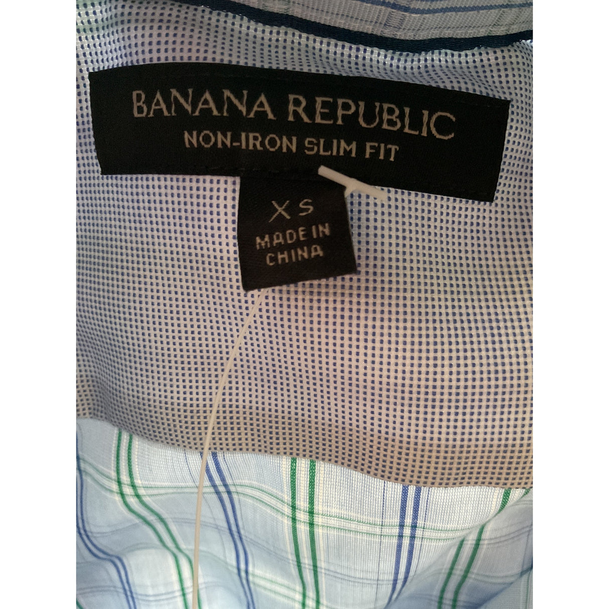 Banana Republic Blue Plaid Button-Down