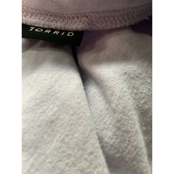 TORRID Purple Plus Size Cotton Pullover Sweater