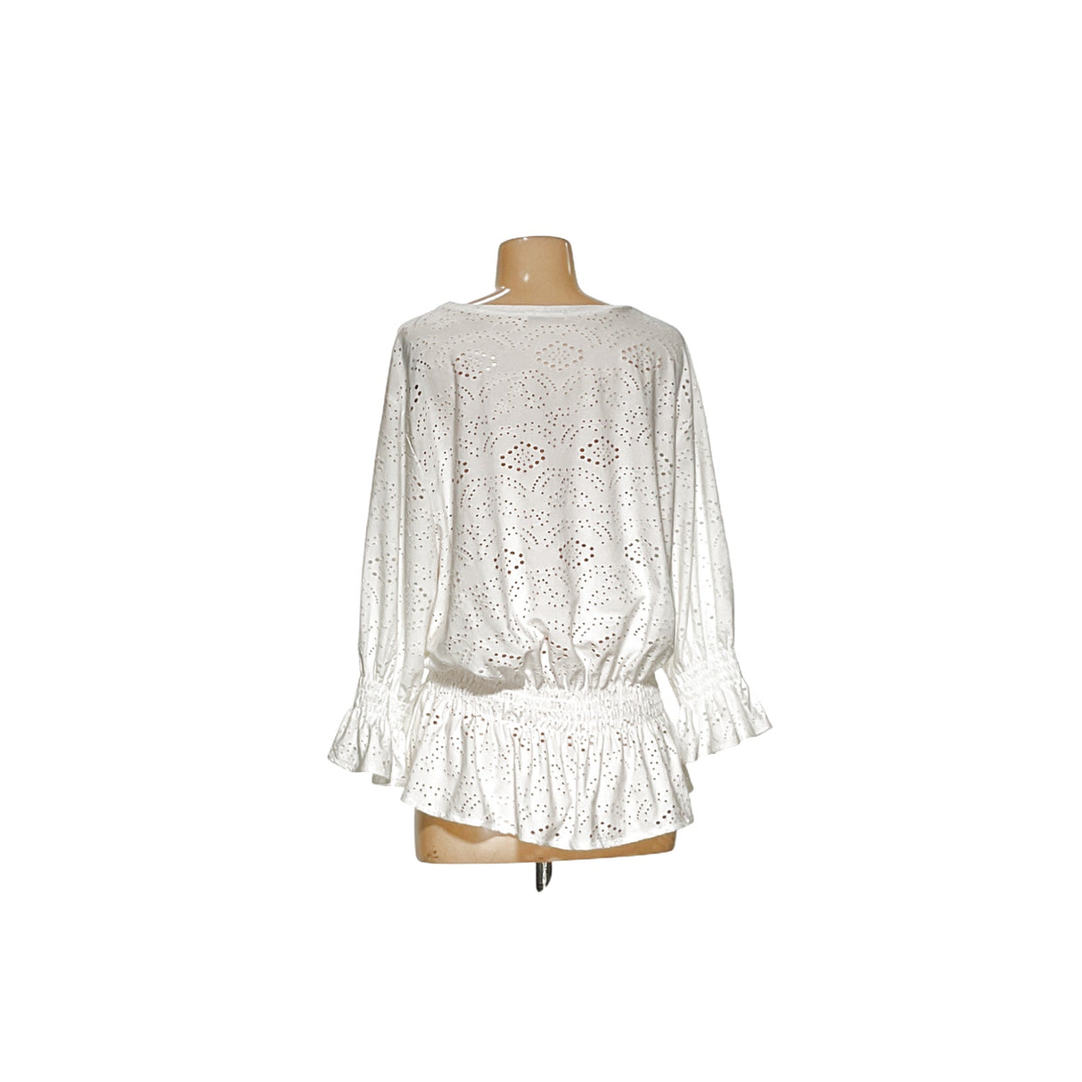 ZARA White Eyelet Blouse M, Summer Casual/Party Top