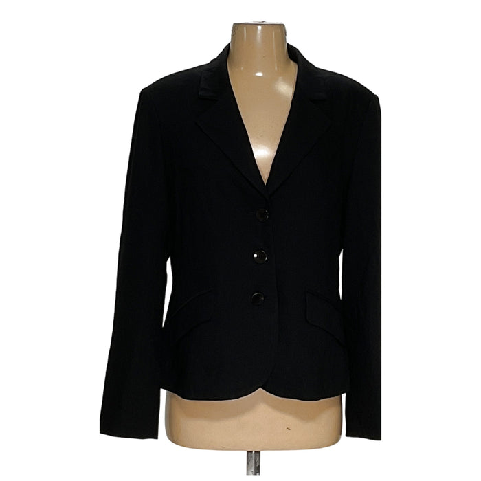 Talbots Black Wool Blazer - Women's Size 10