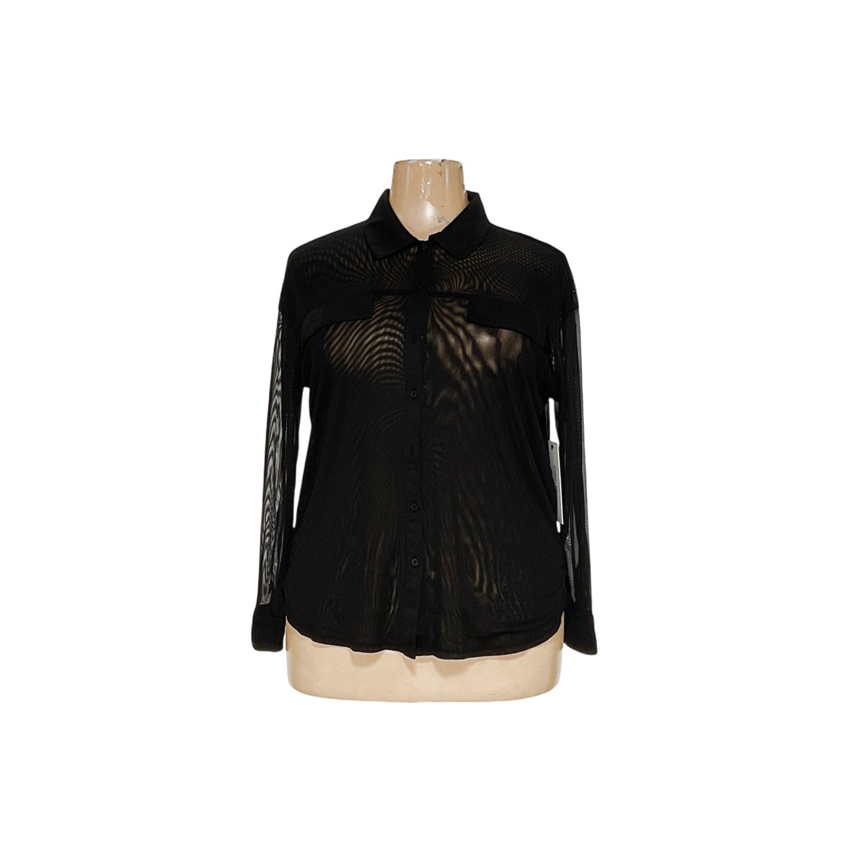 Calvin Klein Women's Black Button-Up Top