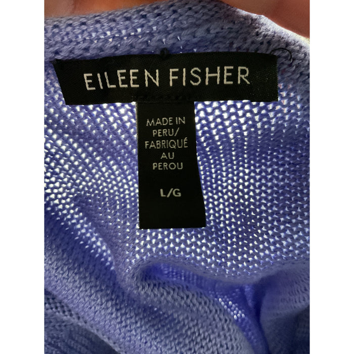 Eileen Fisher Purple Cotton Sweatshirt - Women's L