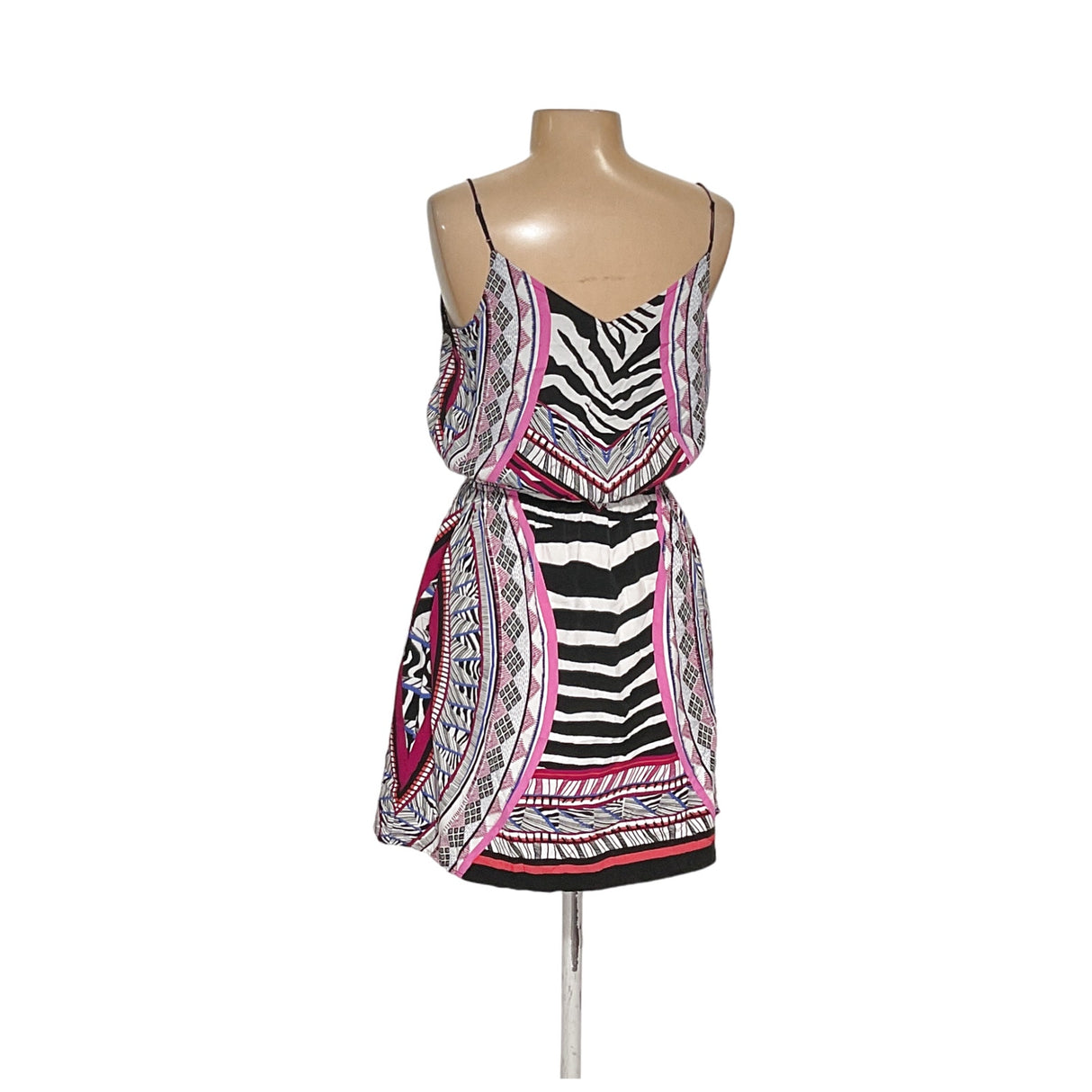 Express Multicolor Midi Blouson Dress M