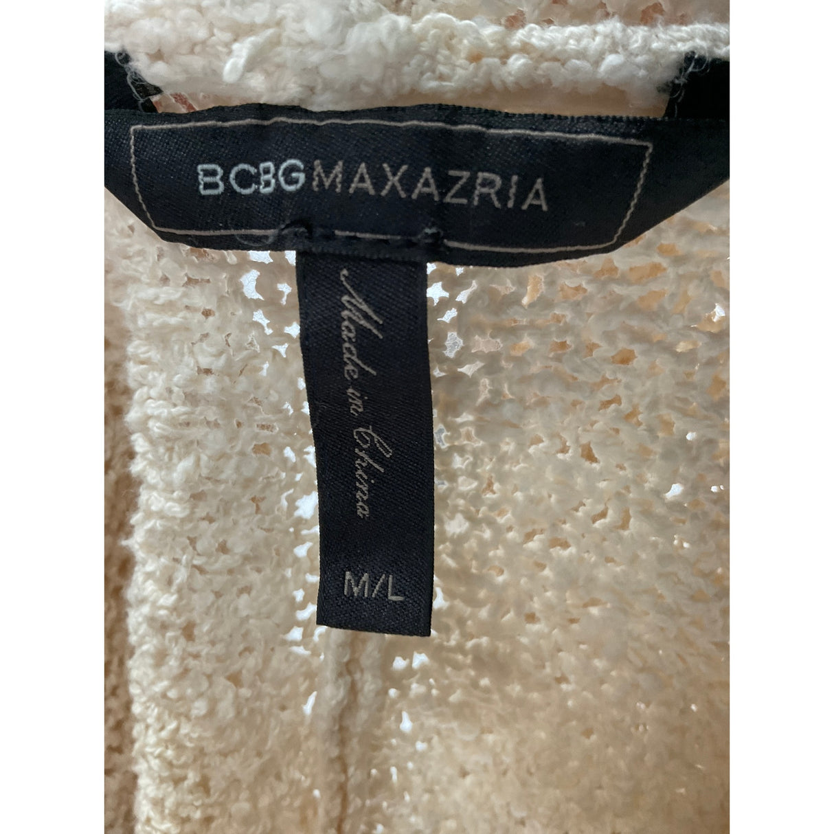 BCBGMAXAZRIA Cream Cardigan - Women's M