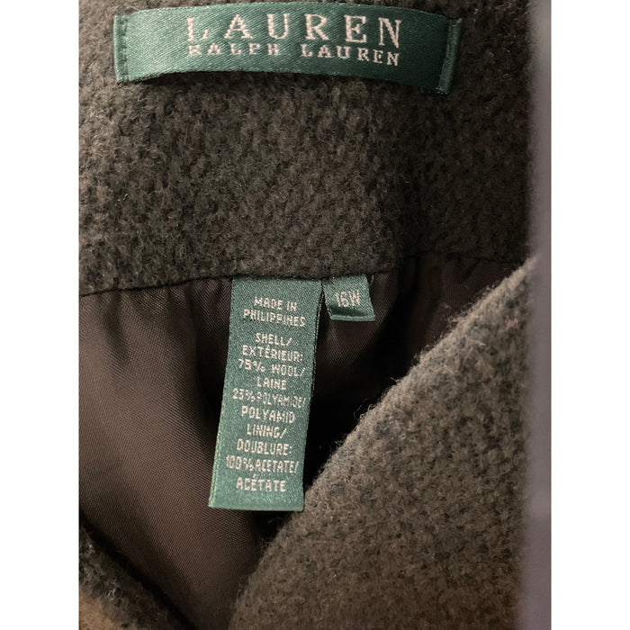 LR Lauren Green Wool Blazer Size 16W