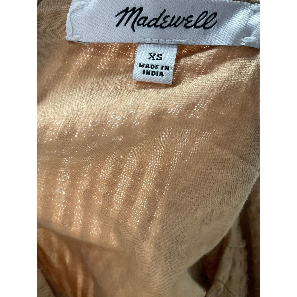 MADEWELL Brown Blouson Dress, Size XS