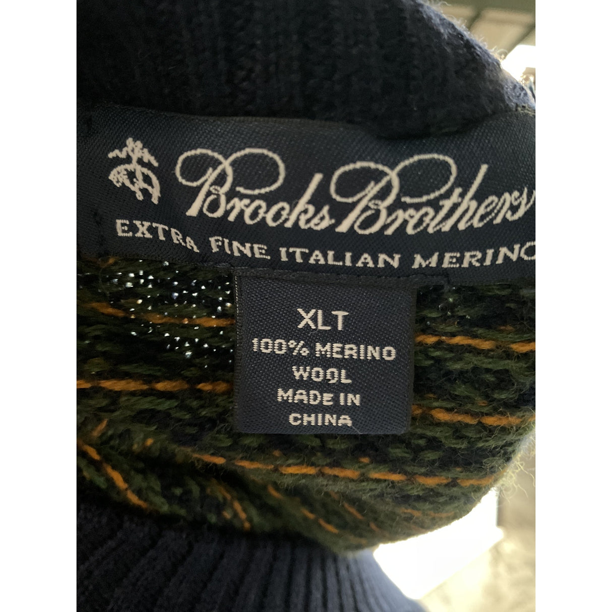 Brooks Brothers Multicolor Merino Wool Vest - XLT