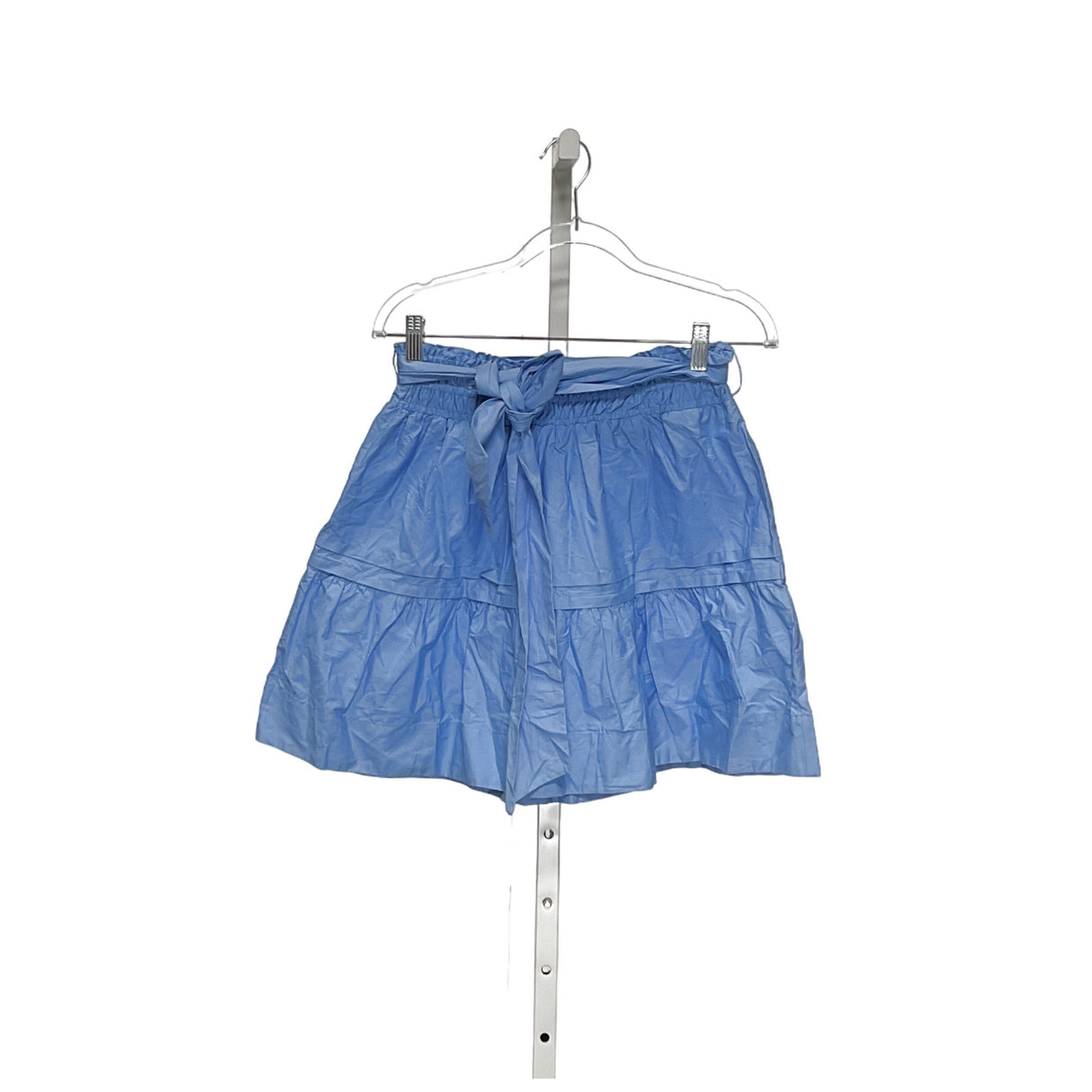 Anthropologie Blue Cotton Mini Skirt S