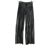 ZARA Women's Faux Leather Flare Pants