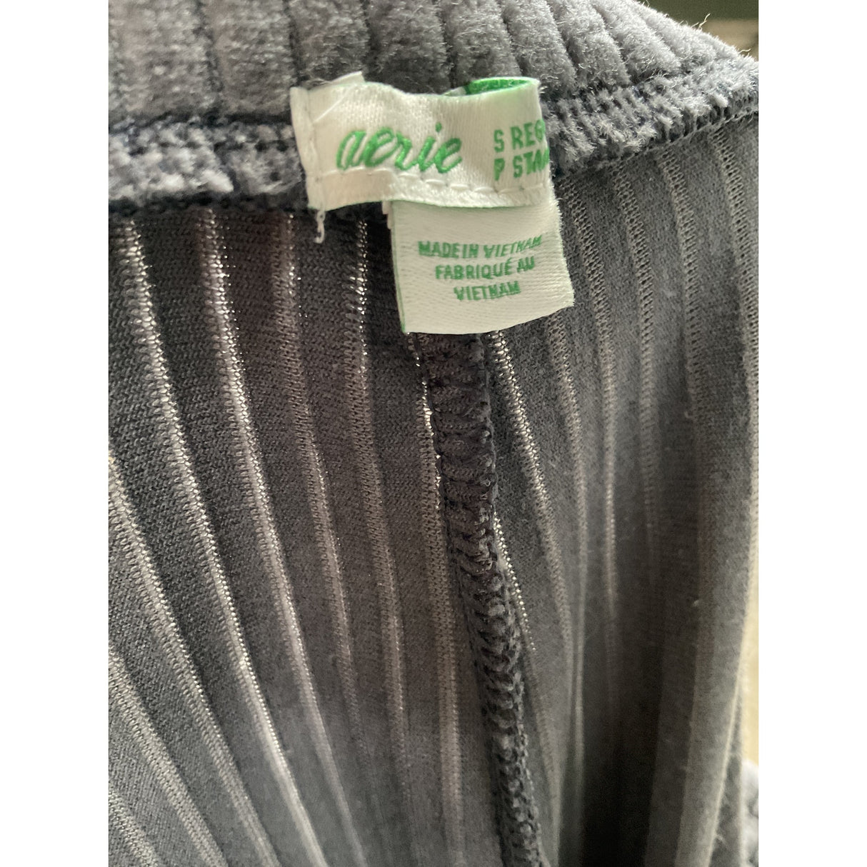 Aerie Gray Corduroy Flare Pants