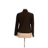 Lafayette Brown Wool Blazer Plus Size 16