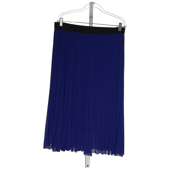 Susan Graver Blue A-Line Skirt, size XL