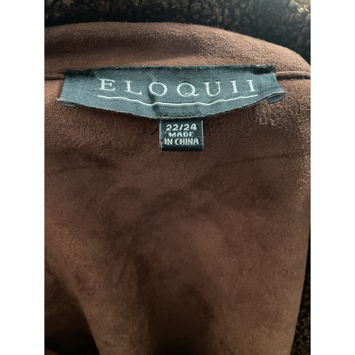 ELOQUII Brown Overcoat - Size 22/24