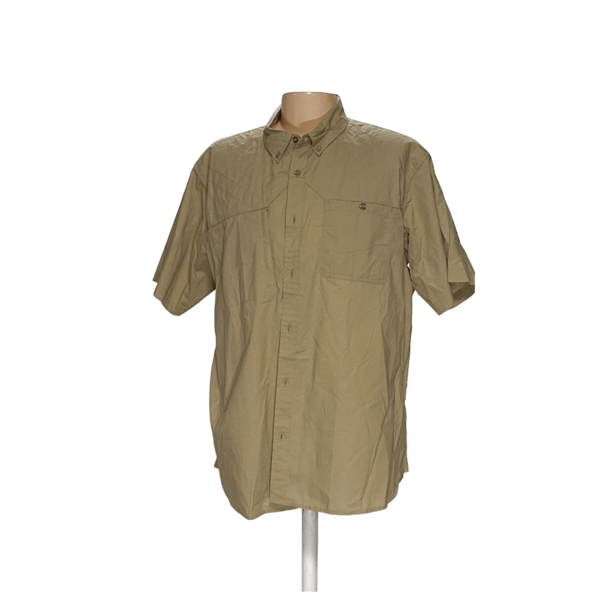 Orvis 2XL Beige Cotton Casual Button-Up