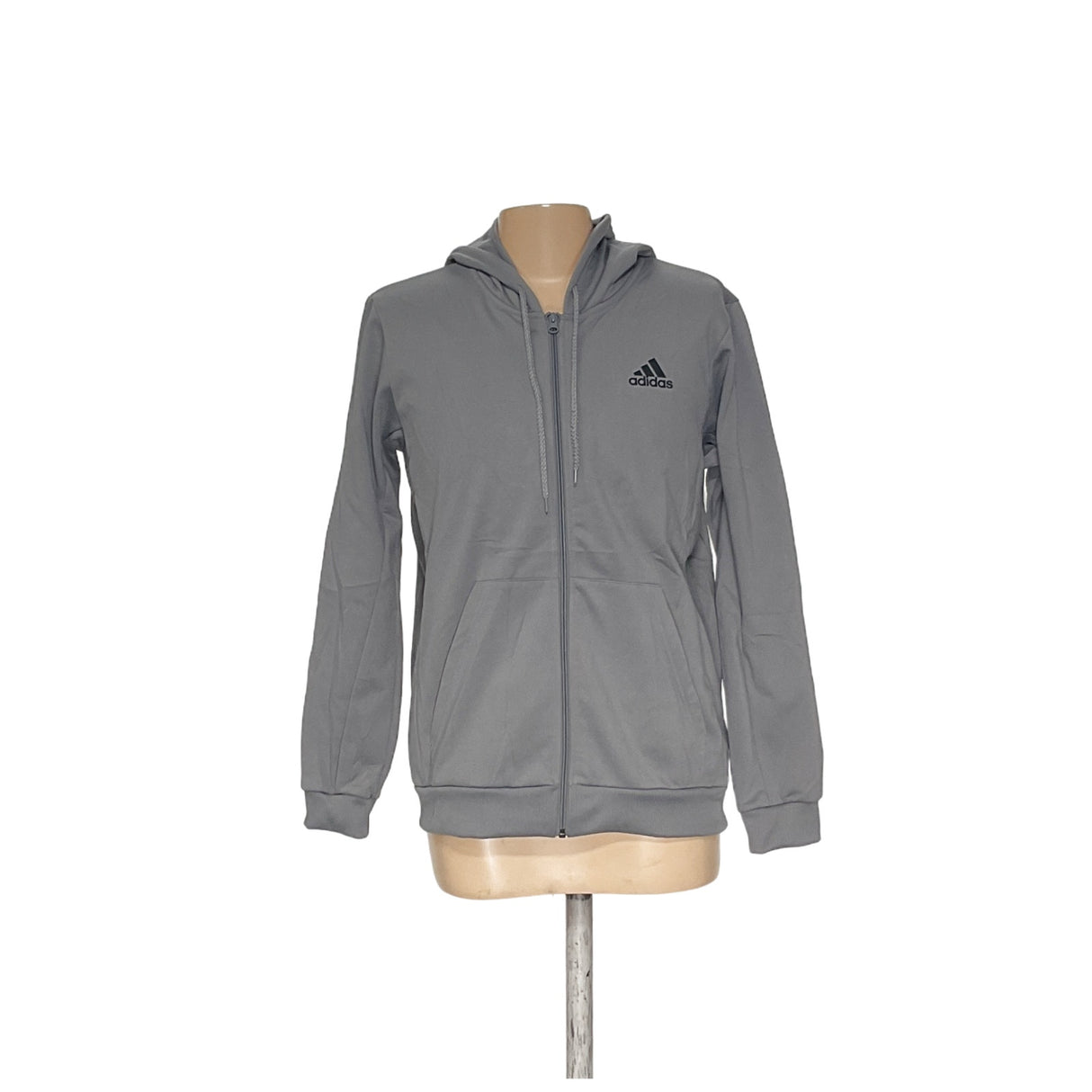 Adidas Men's Gray Pullover Hoodie L