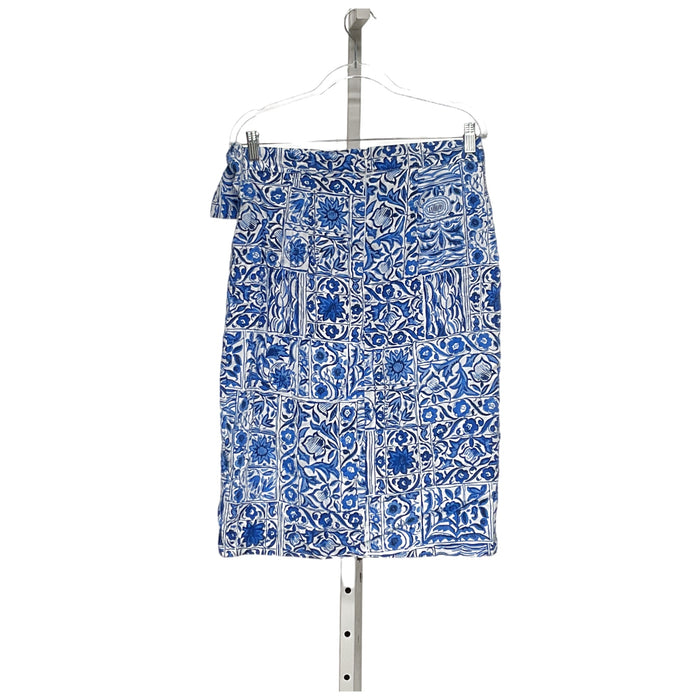 Ann Taylor Women's Blue A-Line Skirt, Size 8P