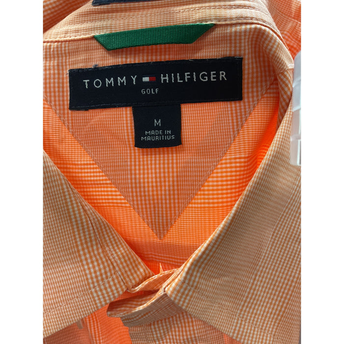 Tommy Hilfiger Orange Casual Button-Up Shirt