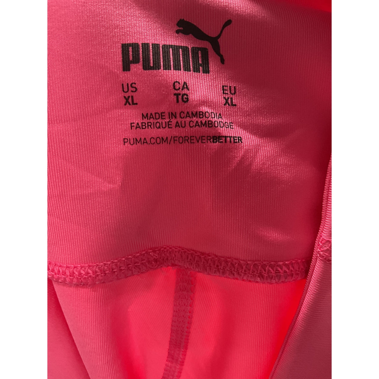 Puma Women's Pink Leggings - Size XL