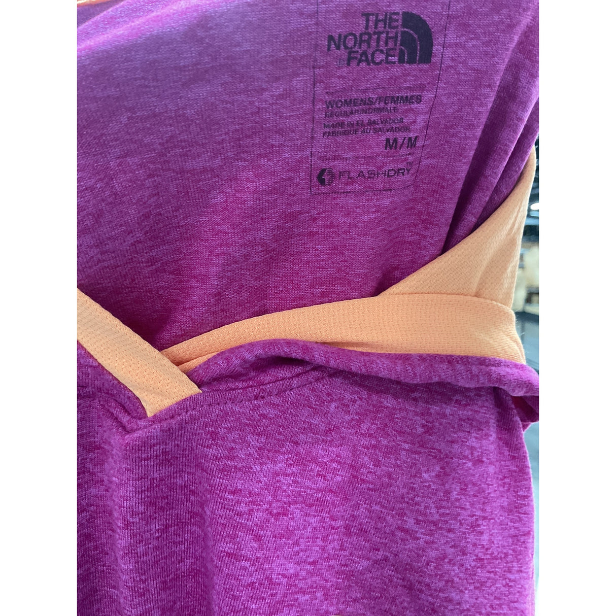 The North Face Women's Pink Polyester Pullover Hoodie Size M