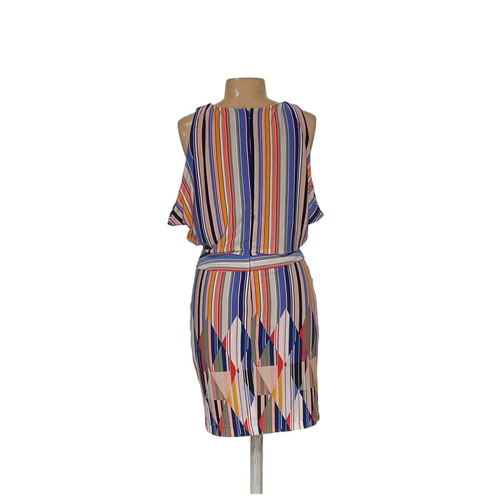 Jessica Simpson Multicolor Blouson Midi Dress