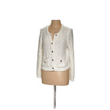 Tahari White Cardigan Sweater - Size M