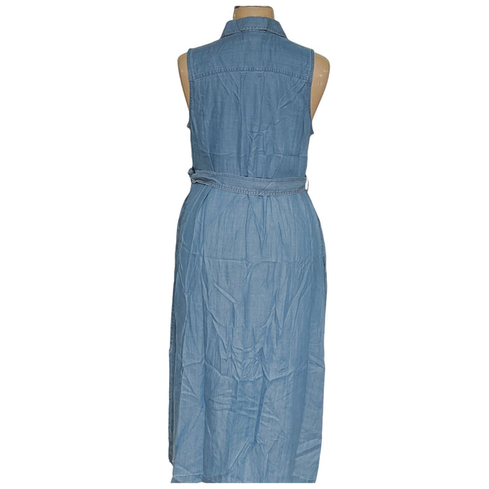 Tommy Bahama Blue A-Line Midi Dress XL