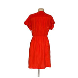 J. CREW Orange Midi Shirt Dress - Women's Size S