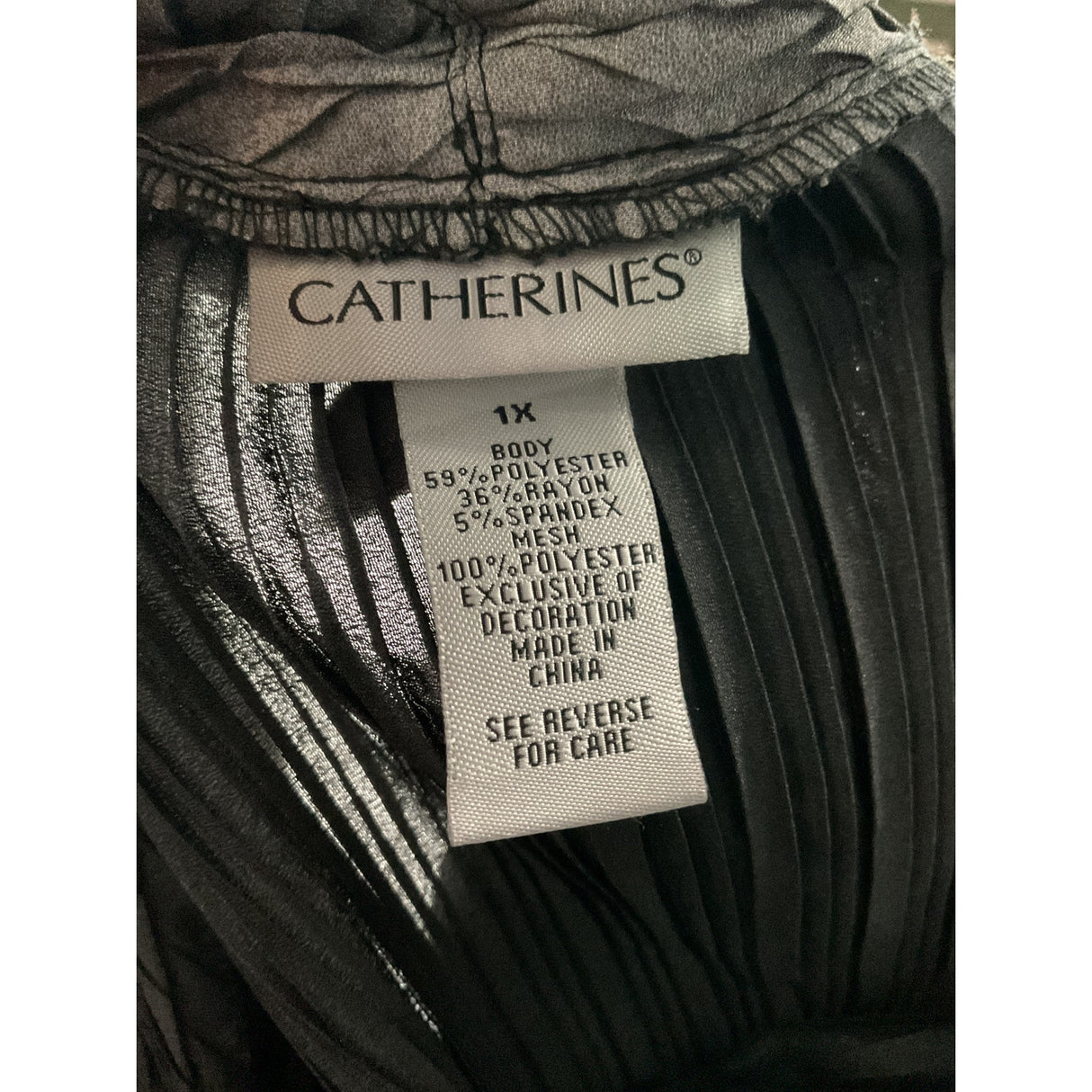 Catherines Black Cardigan - Size 1X