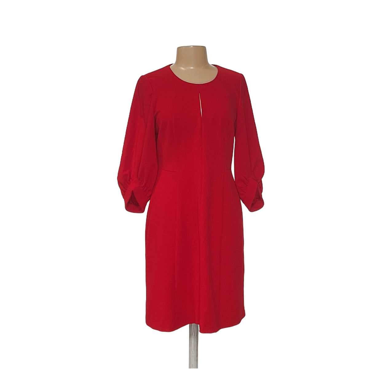 CK Red Midi Sheath Dress - Size 12