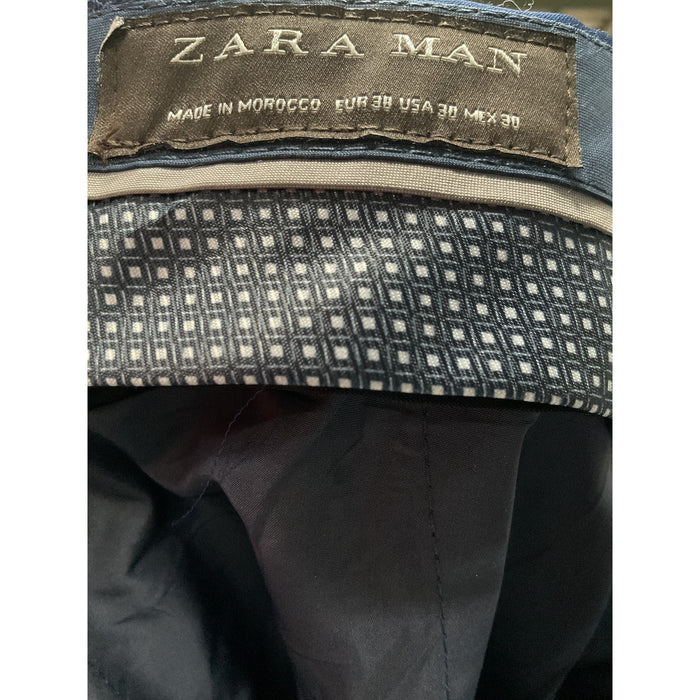 ZARA Men's Blue Dress Pants - Size 30