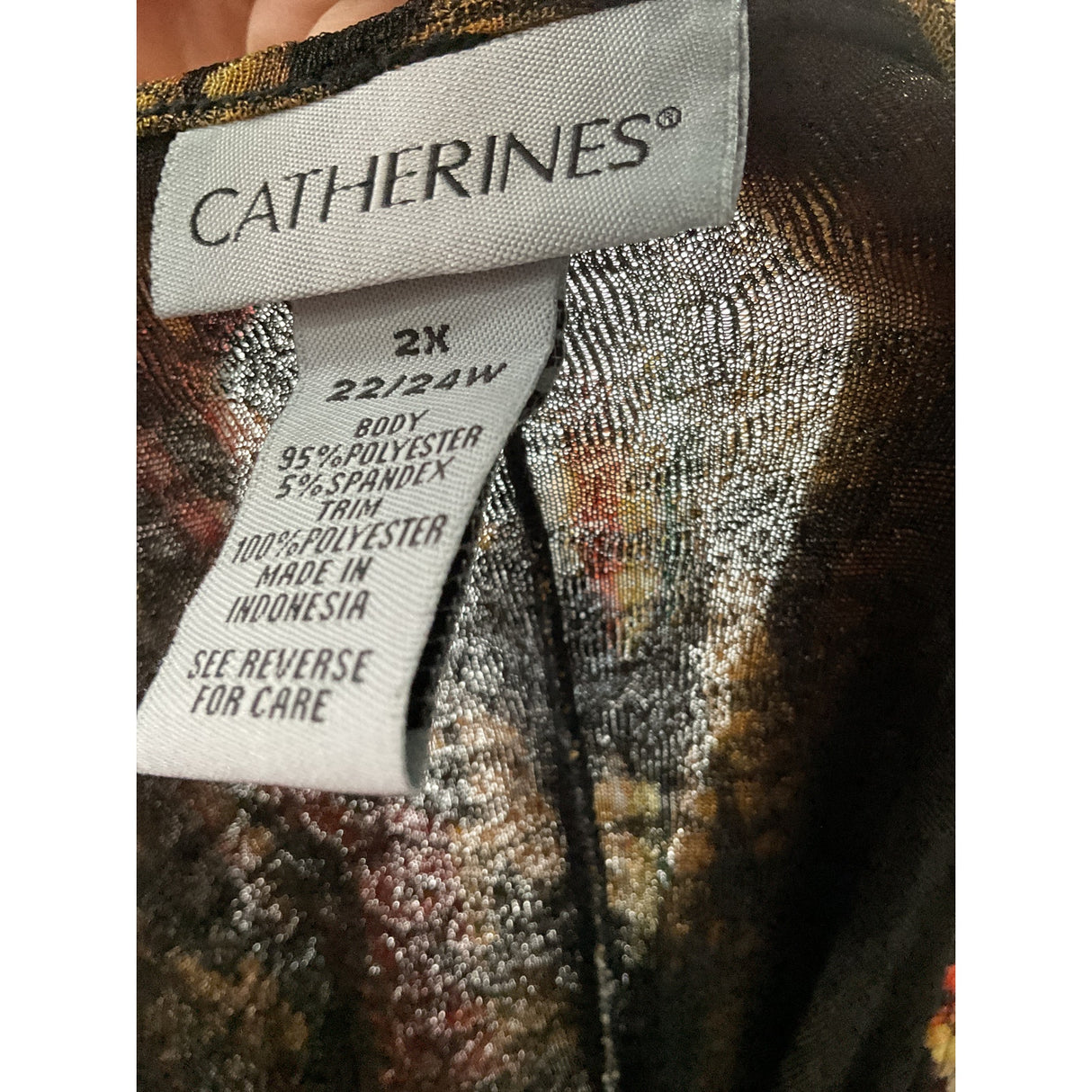 Catherines Blouse 2X Multicolor