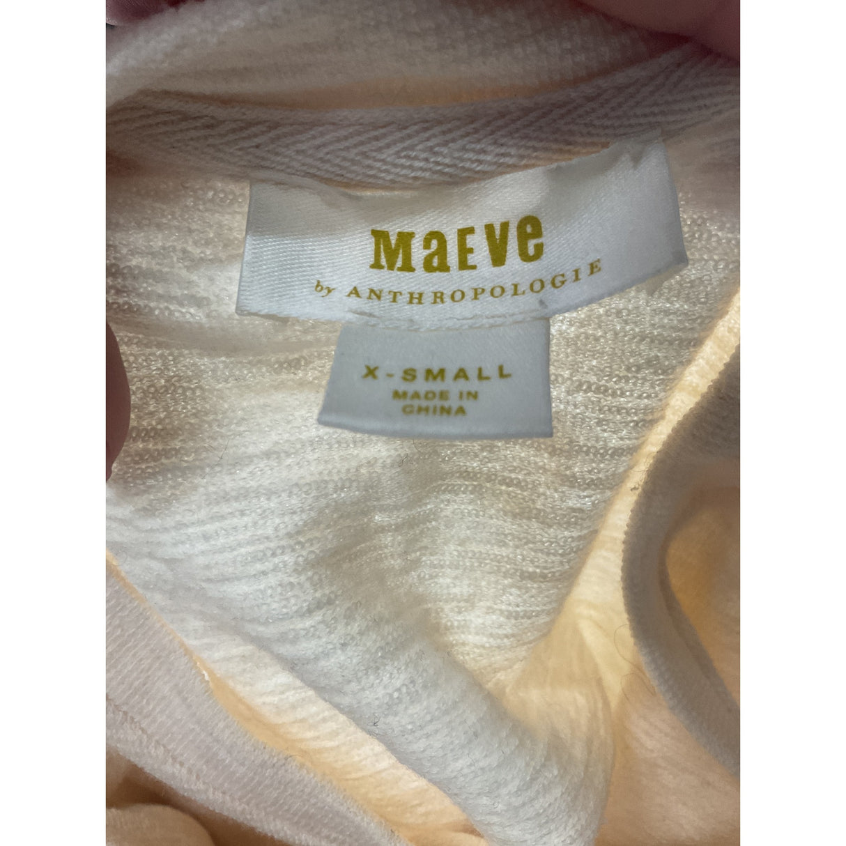 Maeve Cream Polyester XS Blouse