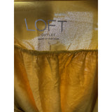 LOFT Yellow Rayon Blouse, L