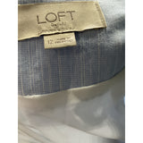 LOFT Blue Cotton Mini Skirt