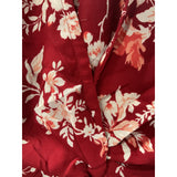 A&F Red Floral Chiffon Blouse