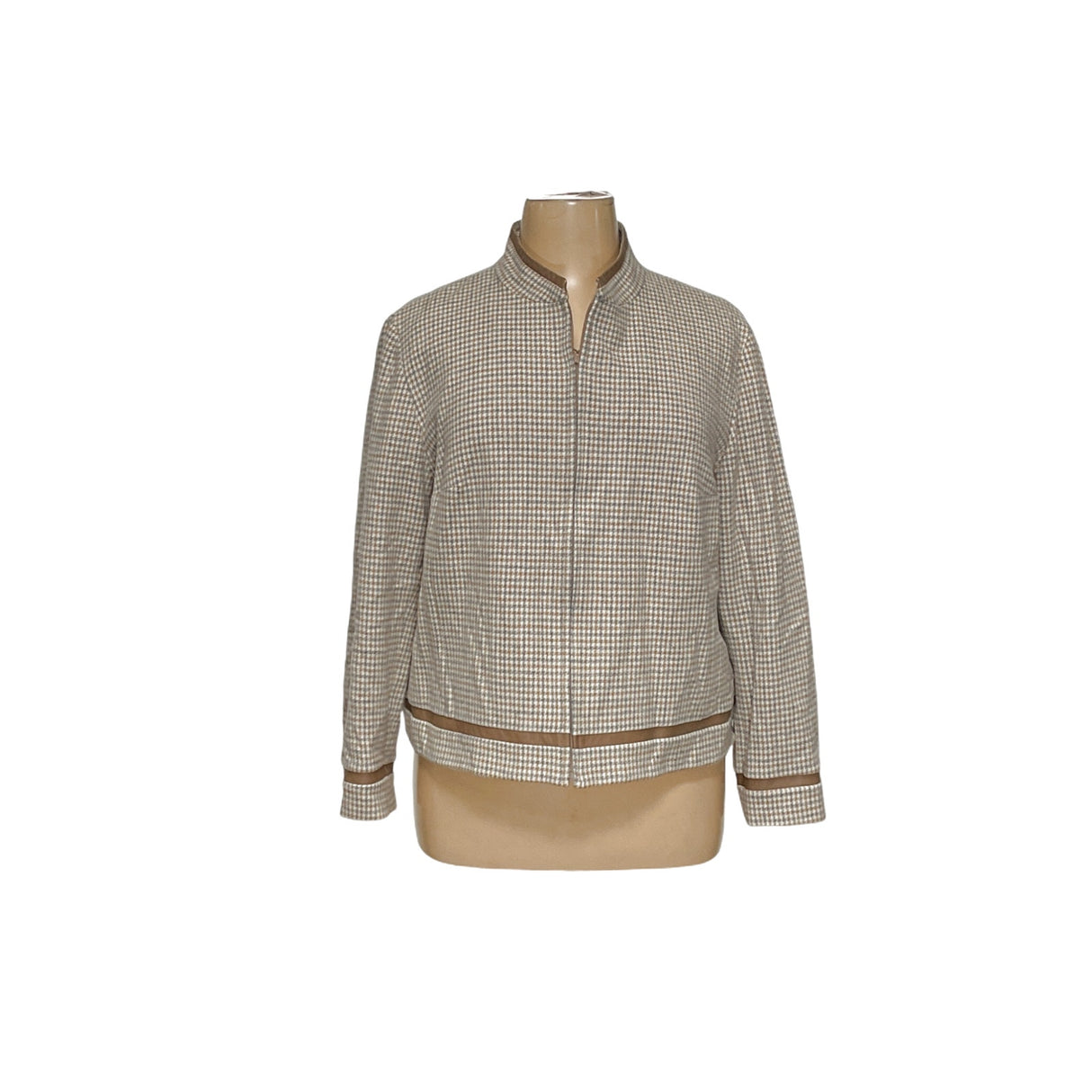 Pendleton 100% Wool Basic Jacket - Beige (Women's 18W)