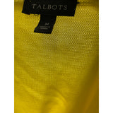 Talbots Yellow Cotton Knit Blouse