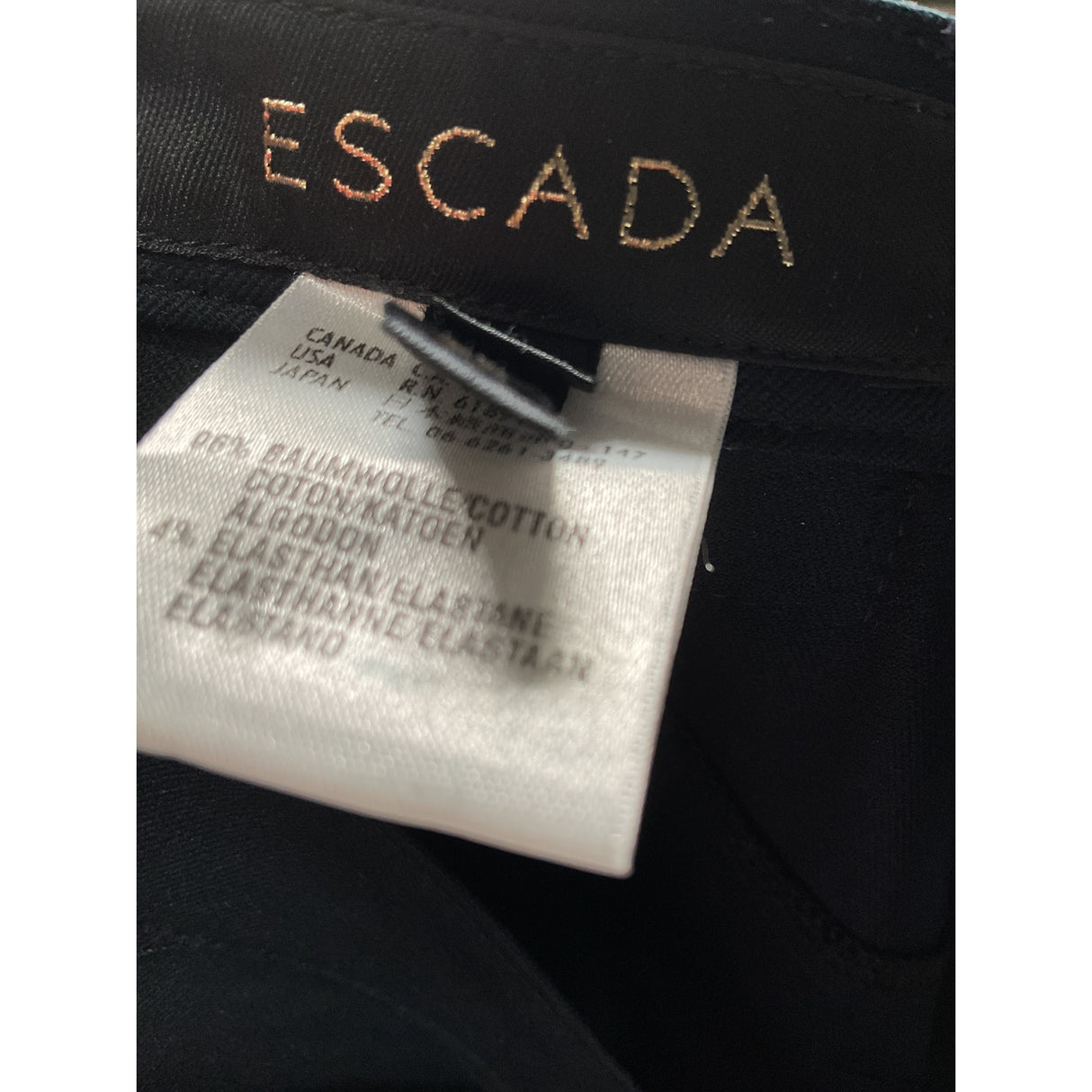 ESCADA Blue Cotton Ankle Pants