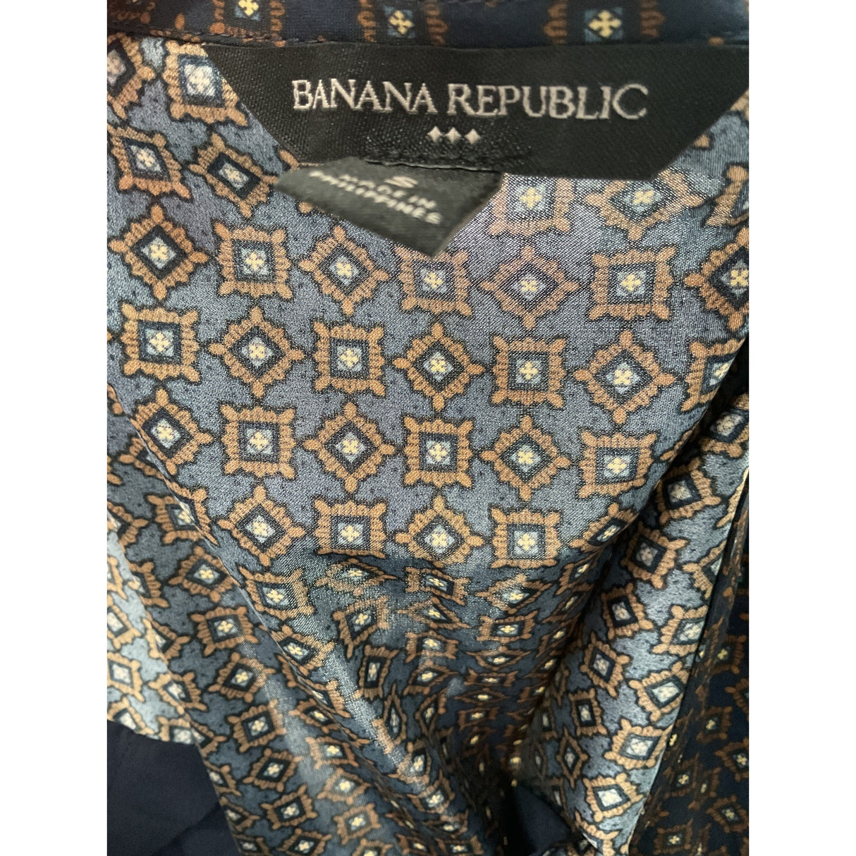 Blue Banana Republic Graphic Print Blouse