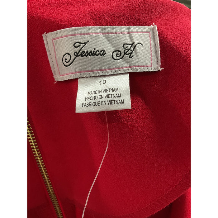 Red A-Line Dress by Jessica Howard - Size 10