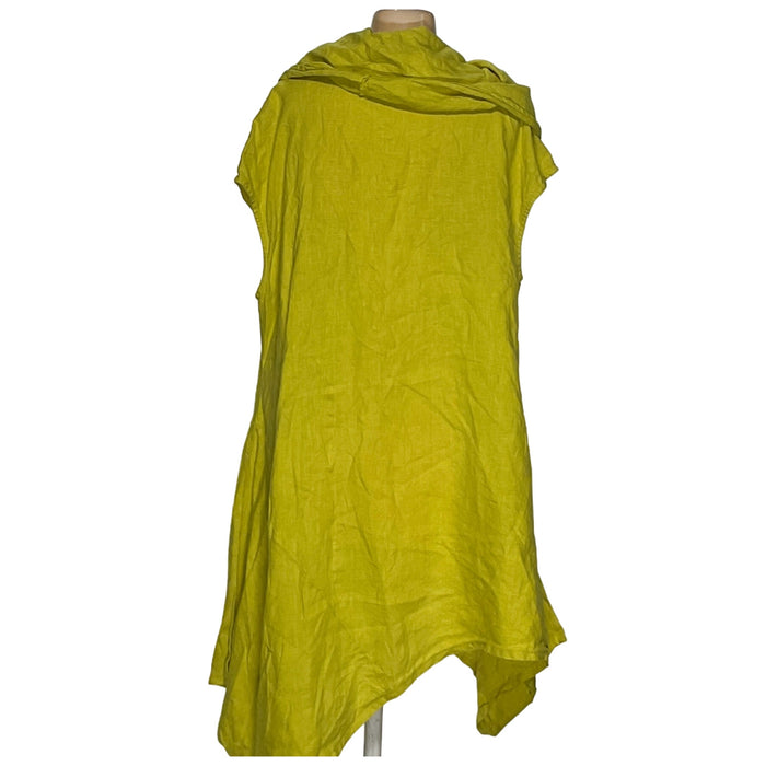 Bryn Walker Green Linen Shift Dress - Women's M