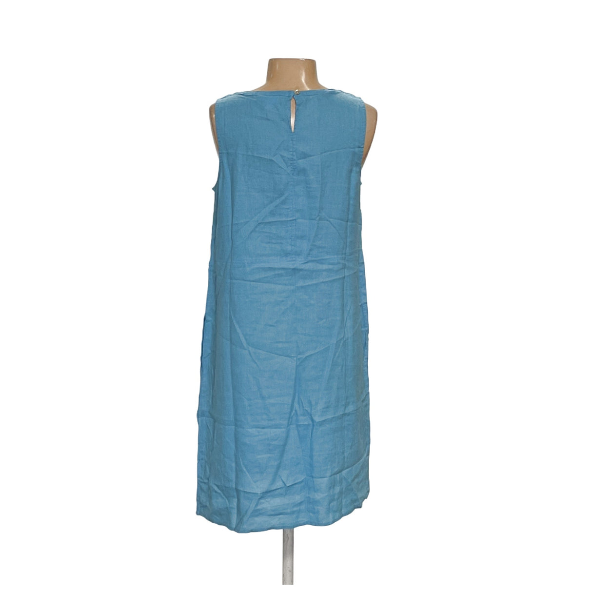 J.JILL Blue Linen Midi Shift Dress