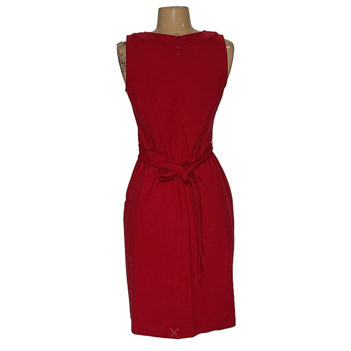 Talbots Red Bodycon Midi Dress