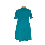 Isaac Mizrahi Women's Blue Shift Midi Dress