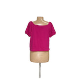 LOFT Pink Cotton L Blouse Womens Top