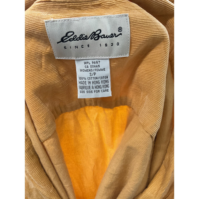 Eddie Bauer Yellow Cotton Button-Up Top